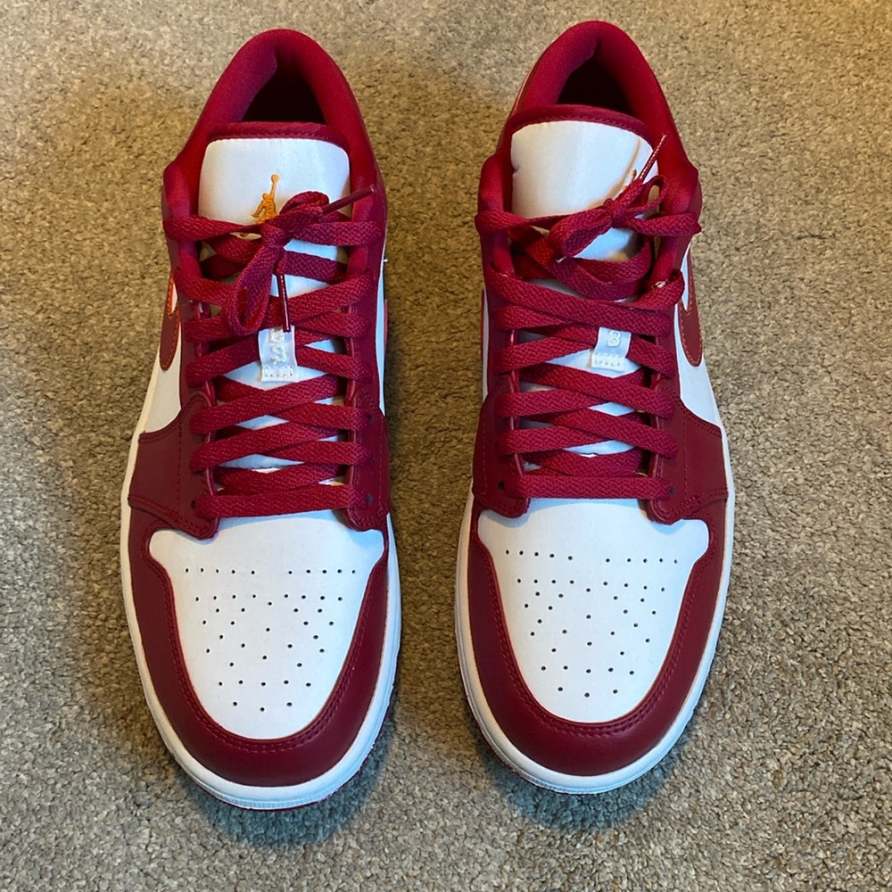 Maroon and Gold Air Jordan Ones